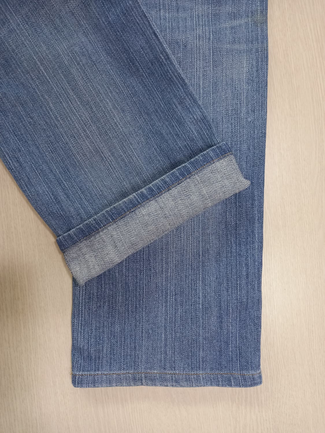 31 유니끌로 S001 워싱 일자진 연청 31-473 상품이미지6