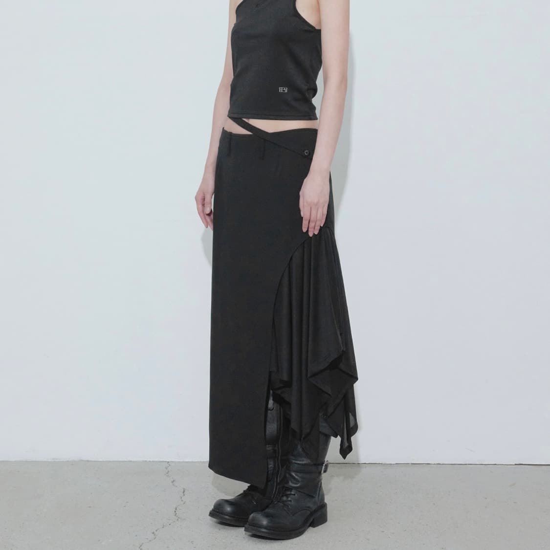 bohemseo sheer layered skirt 상품이미지1