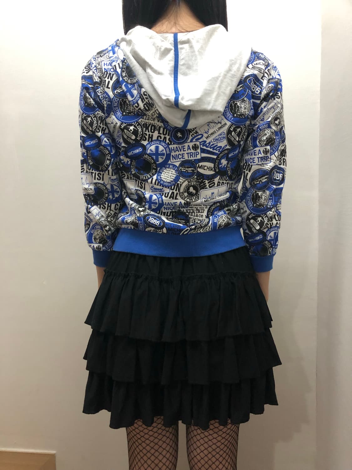 빈티지 미치코런던 블루 펑크 후드집업 상품이미지7