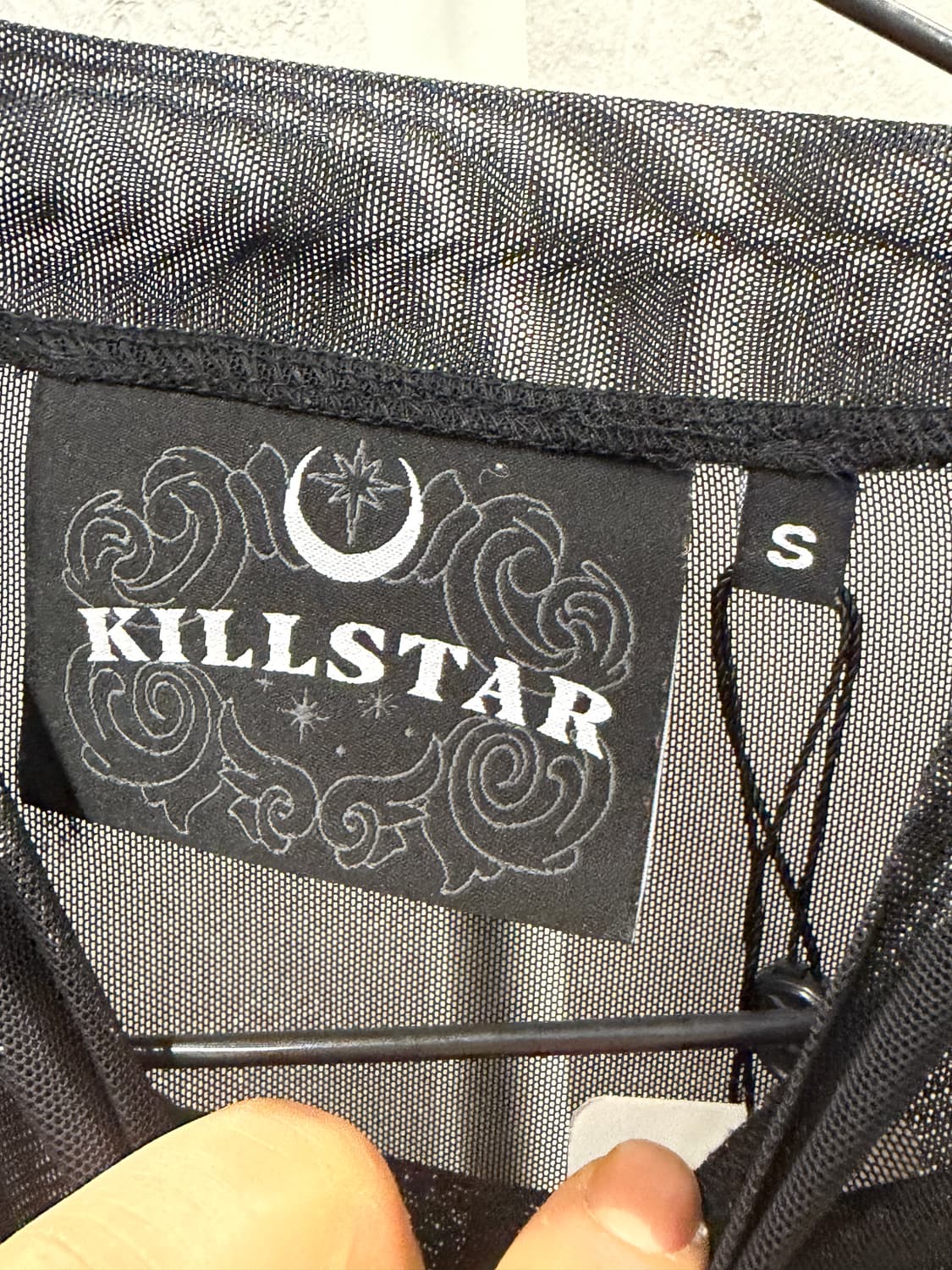 킬스타 시스루 탑 블랙 S 상품이미지4