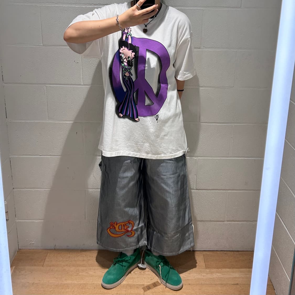 (USA made)Betty Boop 1/2 sleeve T-shirts 상품이미지2