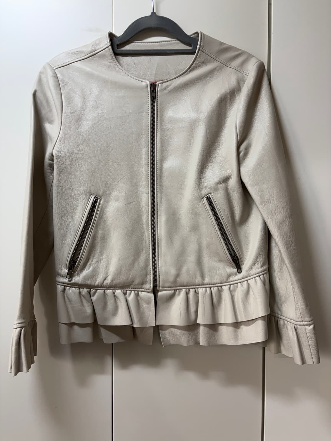 노카라 레더 자켓 상품이미지1