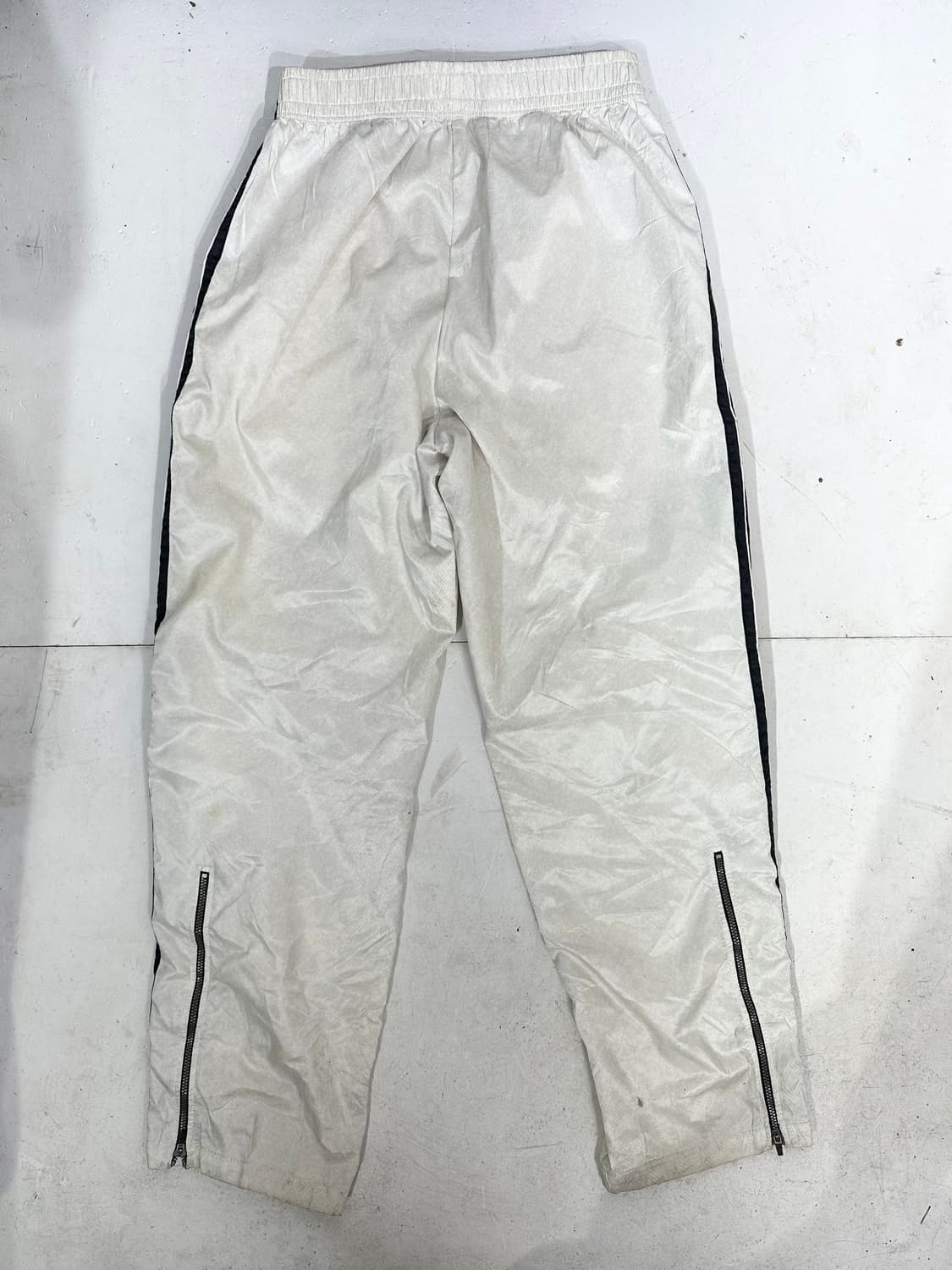 아식스 아이보리 와이드 블랙 사이드 라인 트랙 팬츠 추리닝 바지 상품이미지5