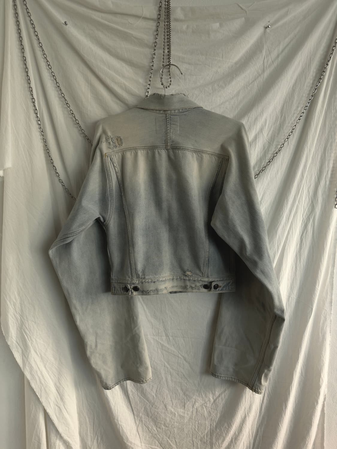 R13 디스트로이드 그런지 엑스트라 롱 슬리브 트러커 상품이미지2