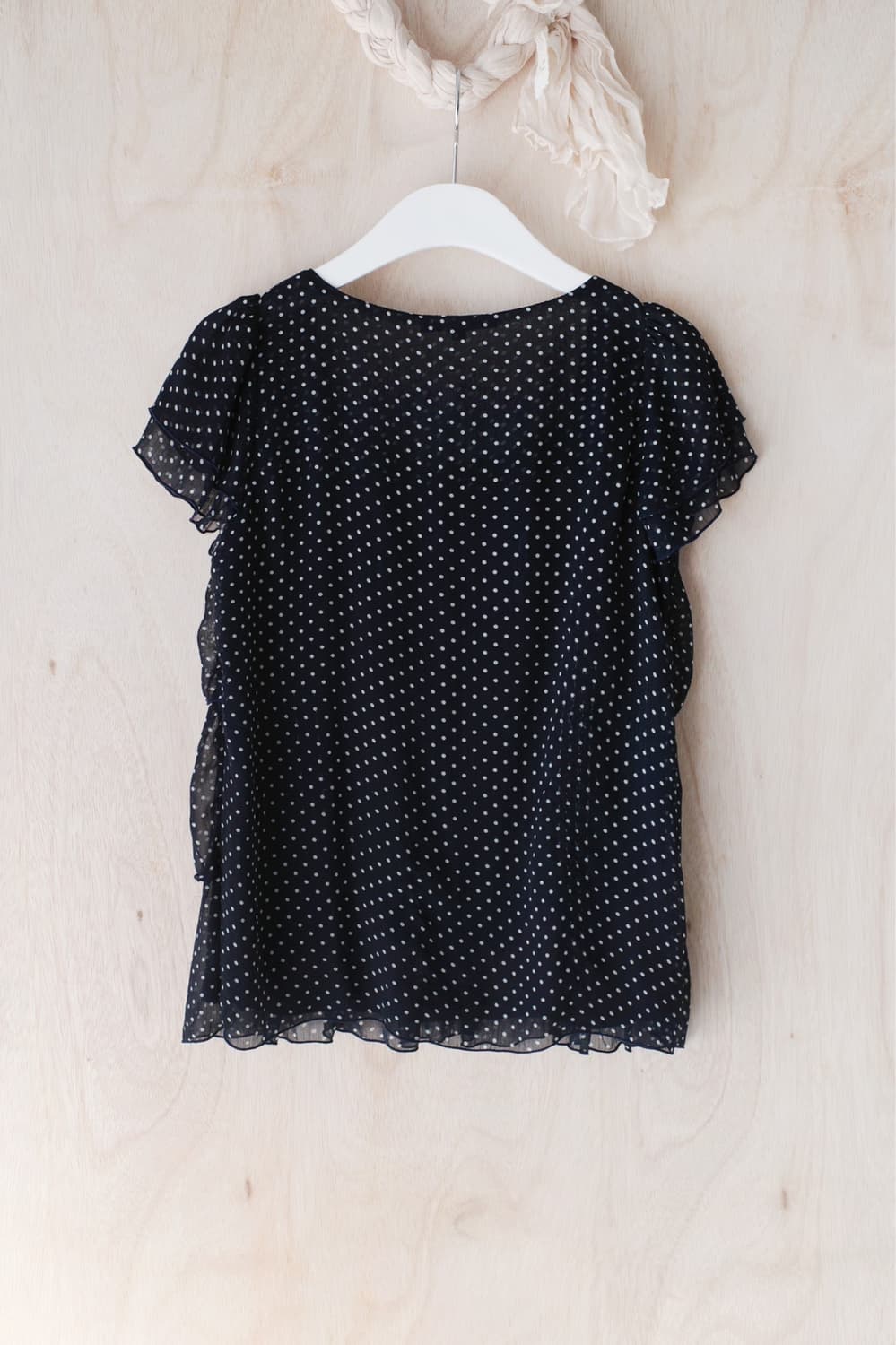 dot cancan half blouse 상품이미지2