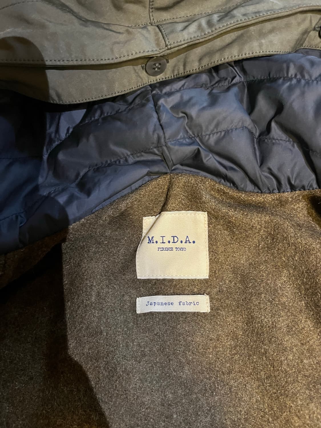 미다(일본 빈티지) 왁싱 자켓 (카키색)  상품이미지2