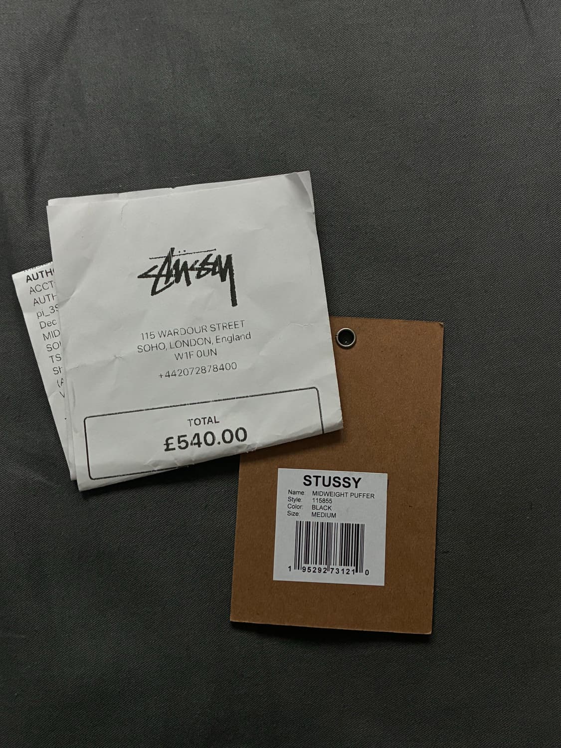 [M] 25fw 스투시 미드웨이트 퍼퍼 블랙 상품이미지5