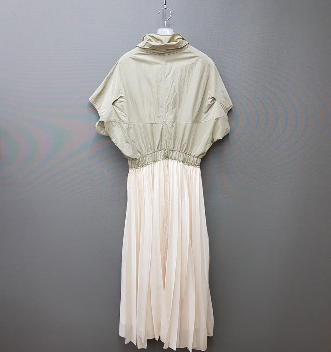 한섬 타임 2021 플리츠 믹스 원피스 82-94-160사이즈 상품이미지7