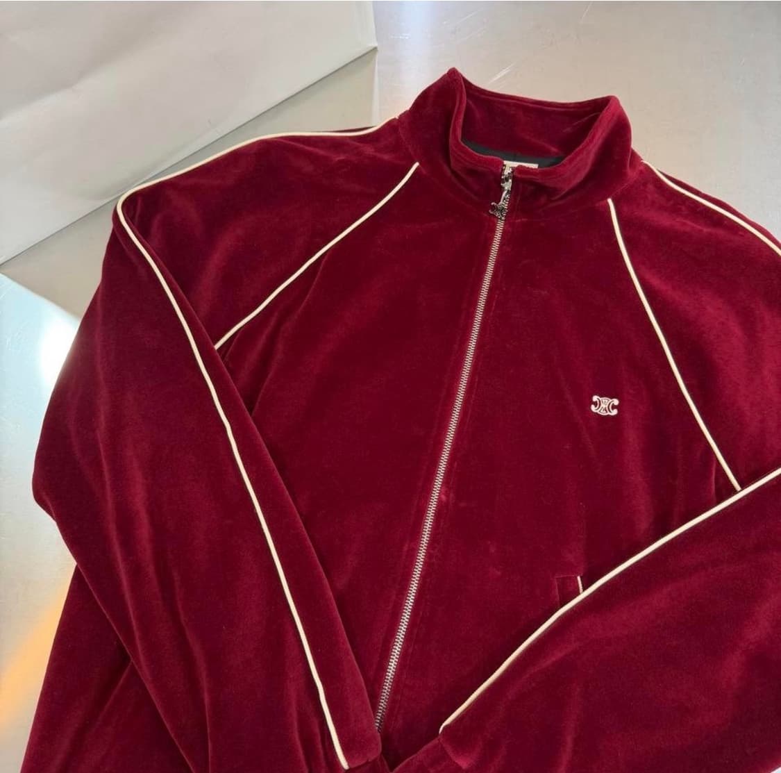 [리오브전포점] 셀린느 트리오페 벨루어 트랙 벨벳 집업 상품이미지3