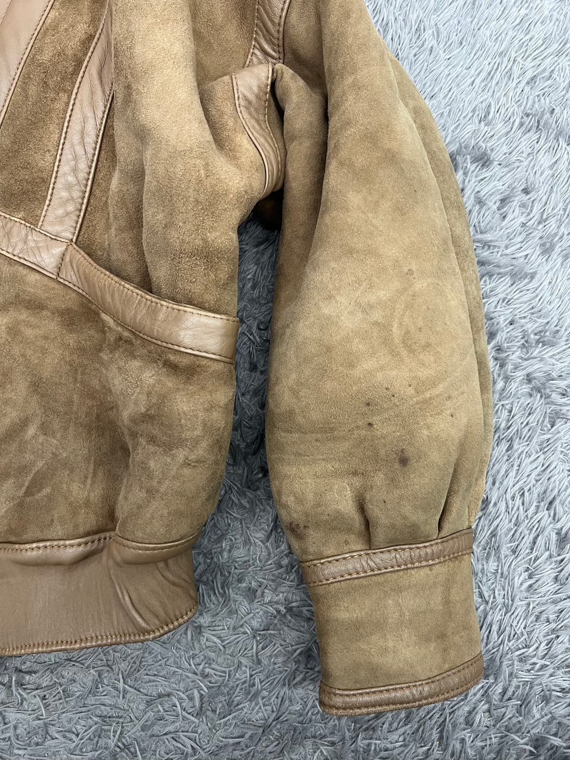 Vintage 무통 무스탕 봄버 상품이미지6