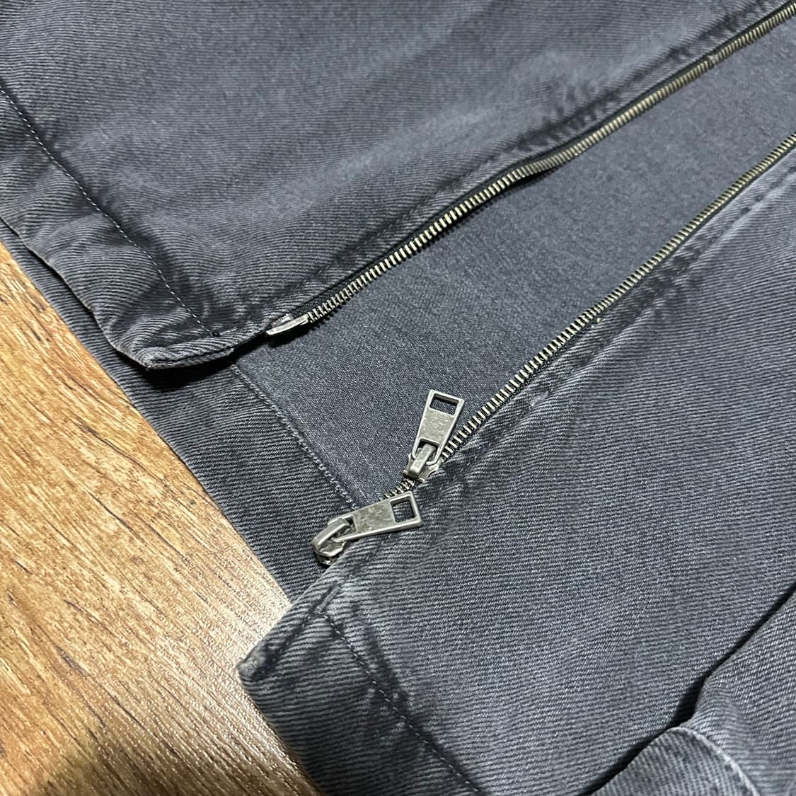 [XL] COS 코스 투웨이 데님자켓 블랙 상품이미지3