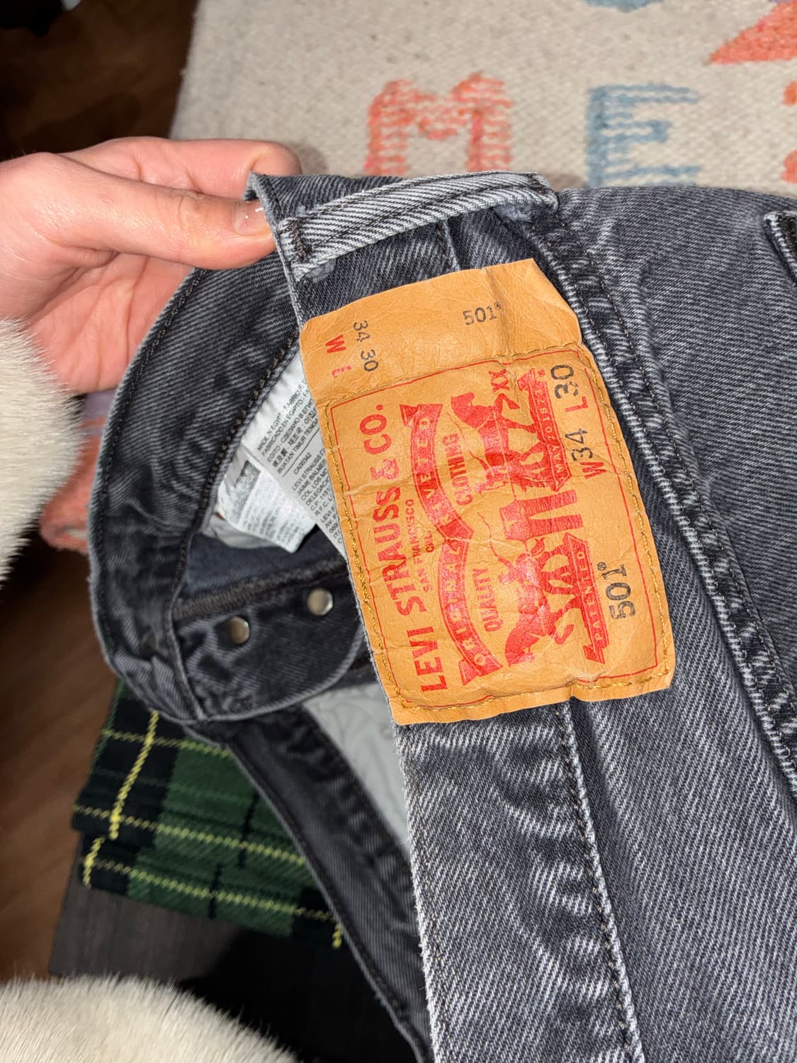 리바이스 501 흑청 상품이미지4