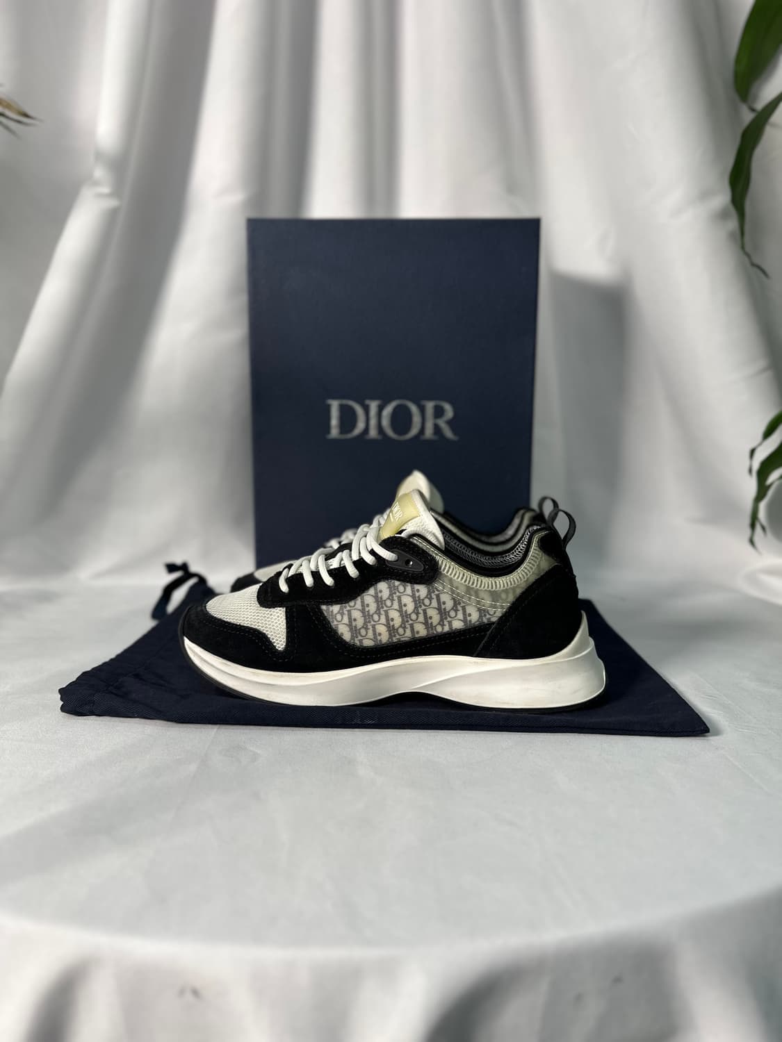 디올 B25 러너스니커즈 블랙 상품이미지4