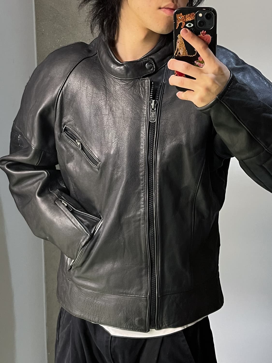 Echies 레더 80's 모토라드 레더 자켓 상품이미지3