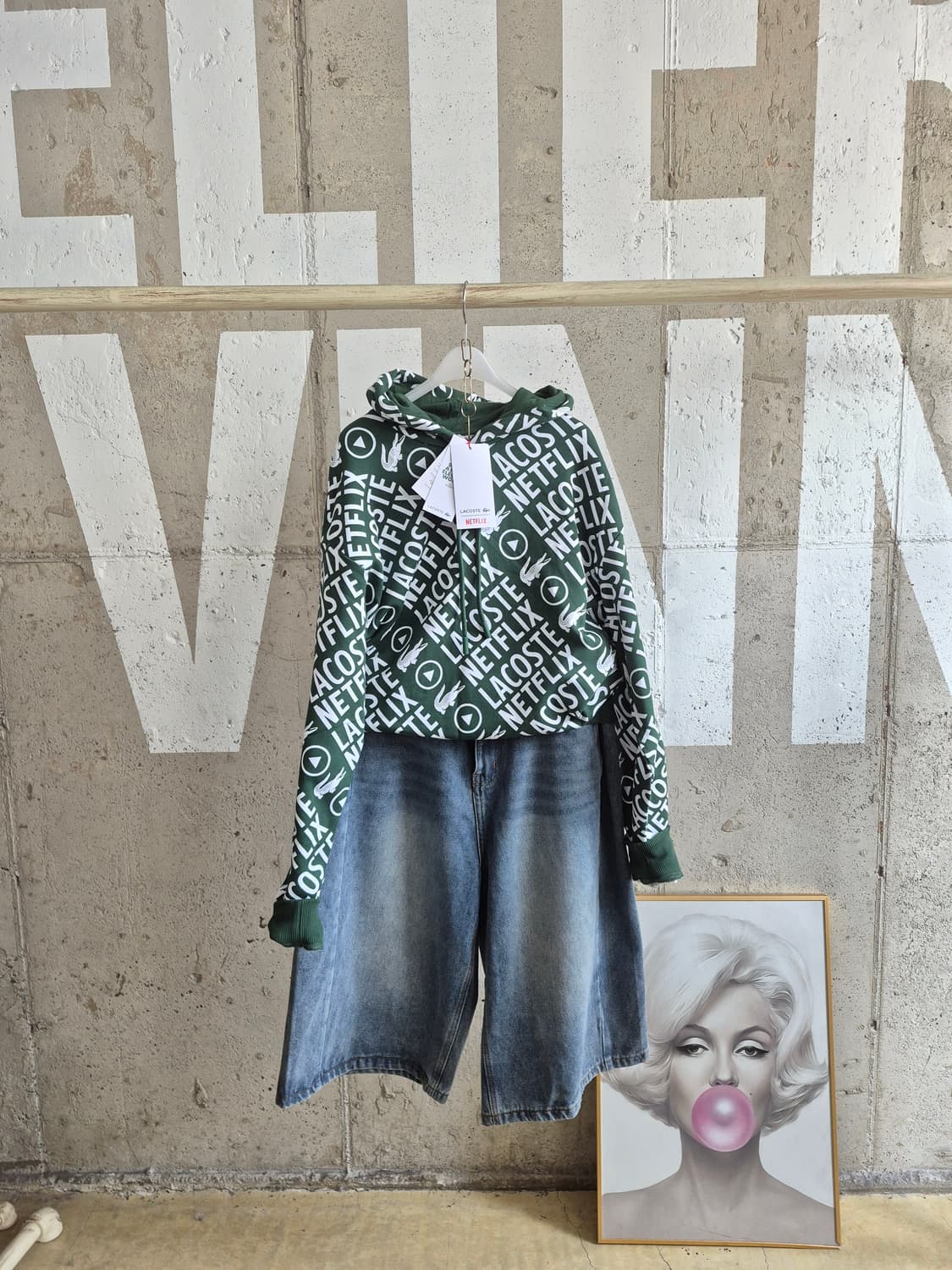 새상품특가 )라코스테 네플리스 콜라보 후드 맨투맨 상품이미지1