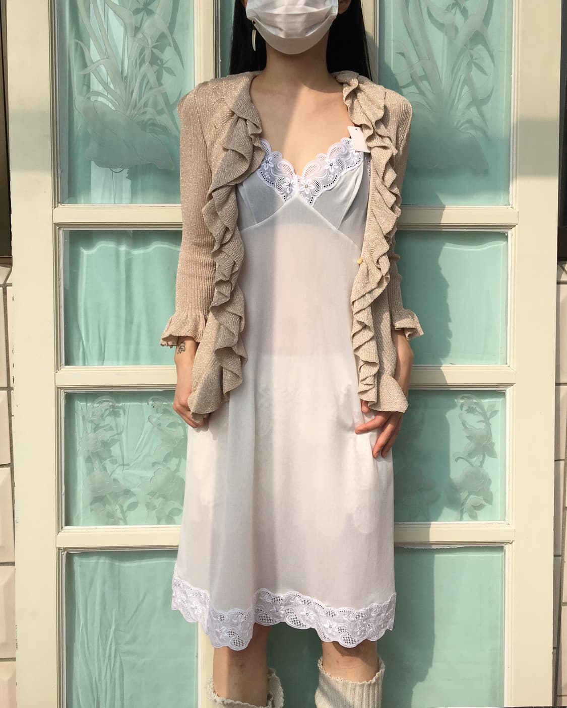 Lace point slip onepiece 상품이미지1