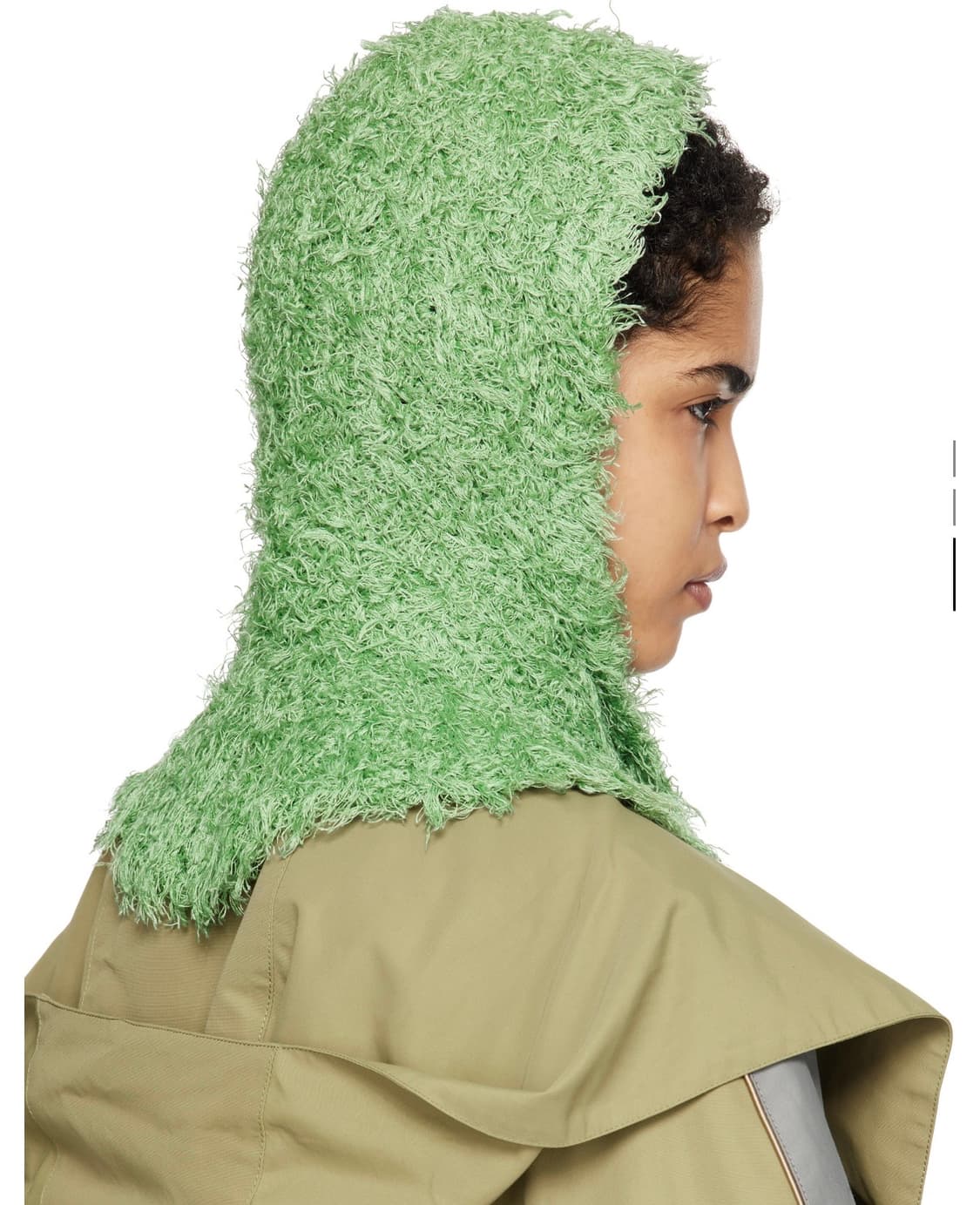 키코 그린 니트 (실크100%)니트 후드 상품이미지2