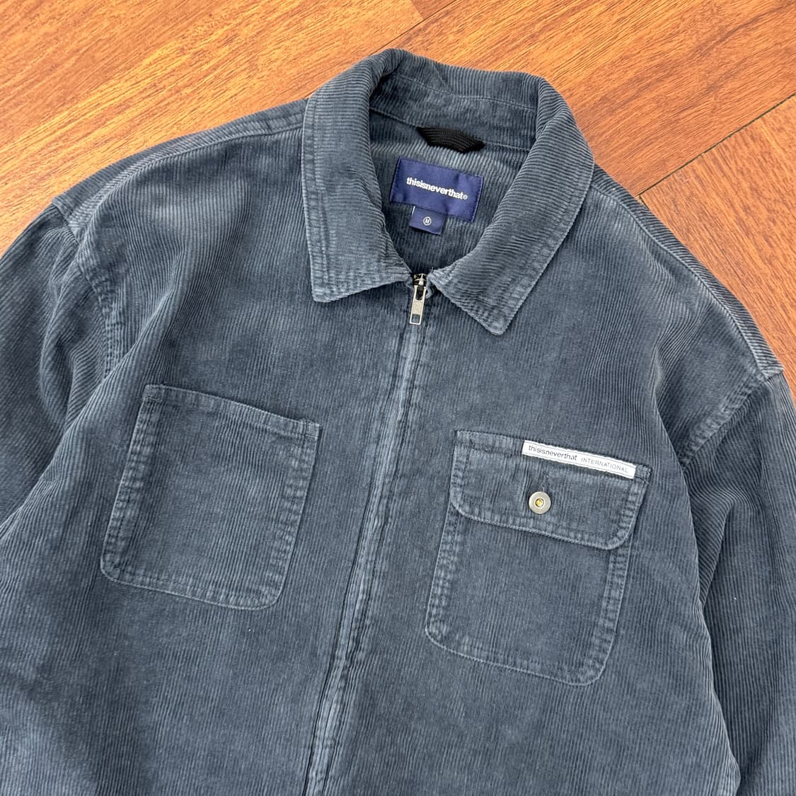M(105) 디스이즈네버댓 디네댓 코듀로이 워시드 집업 자켓  상품이미지4