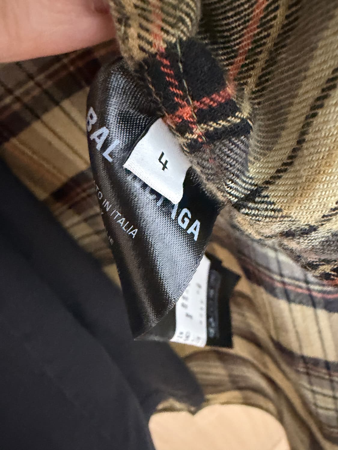 발렌시아가 리버티 파리 체크 셔츠 4 상품이미지4