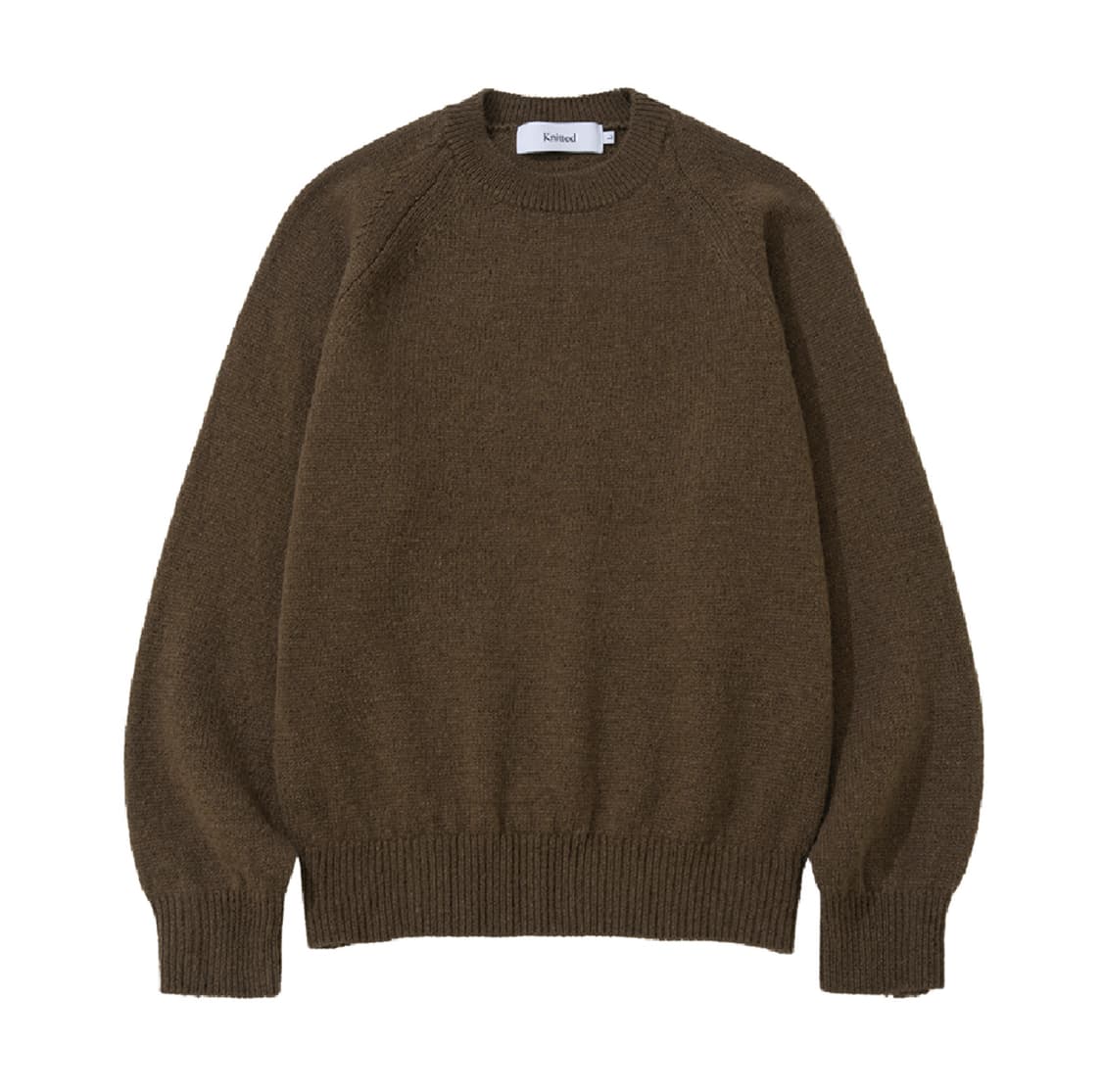 니티드 쉐기독 라운드 니트 브라운 상품이미지1