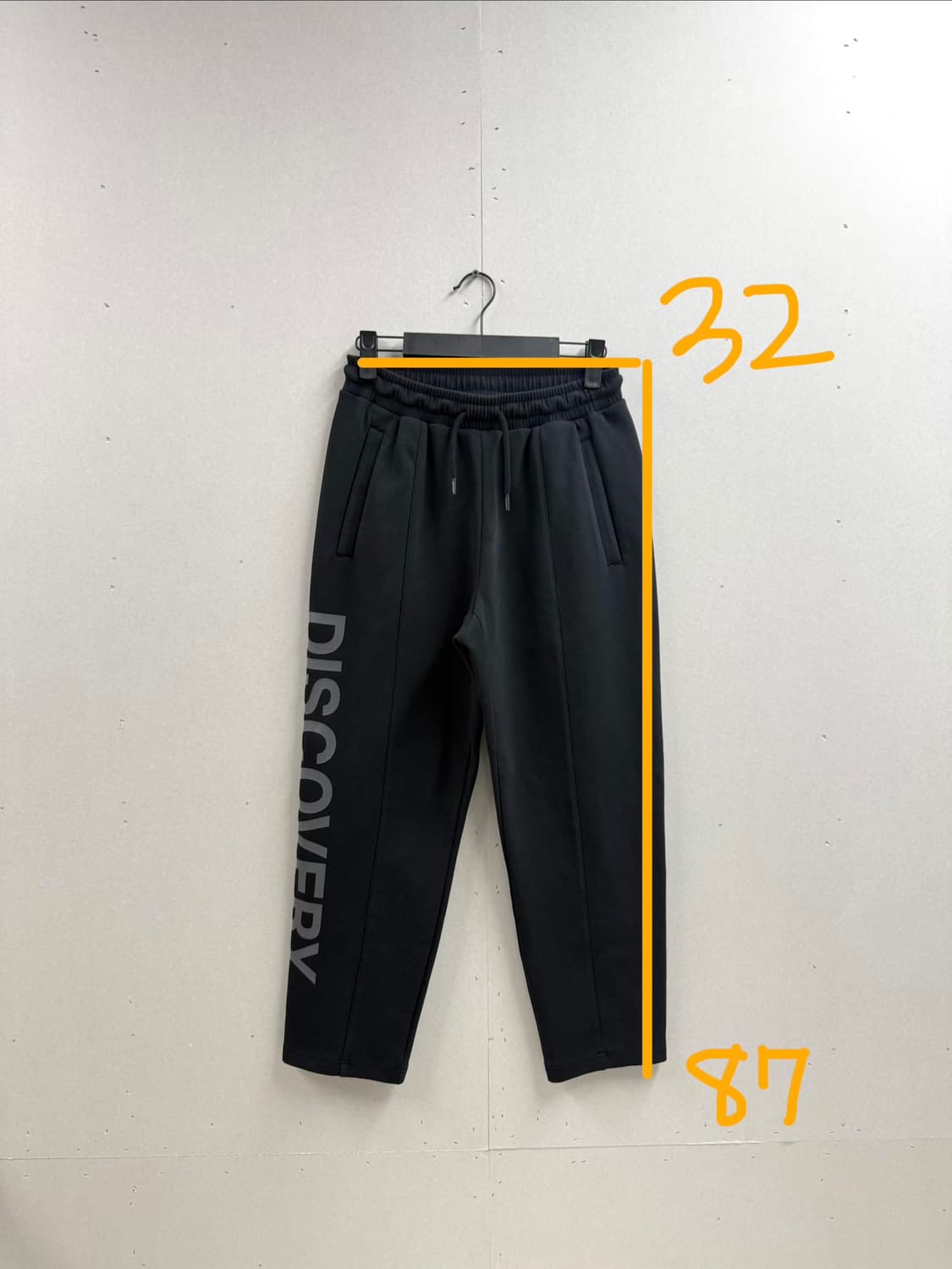 여성 67 / 디스커버리 사이드로고 팬츠 바지 블랙 상품이미지2