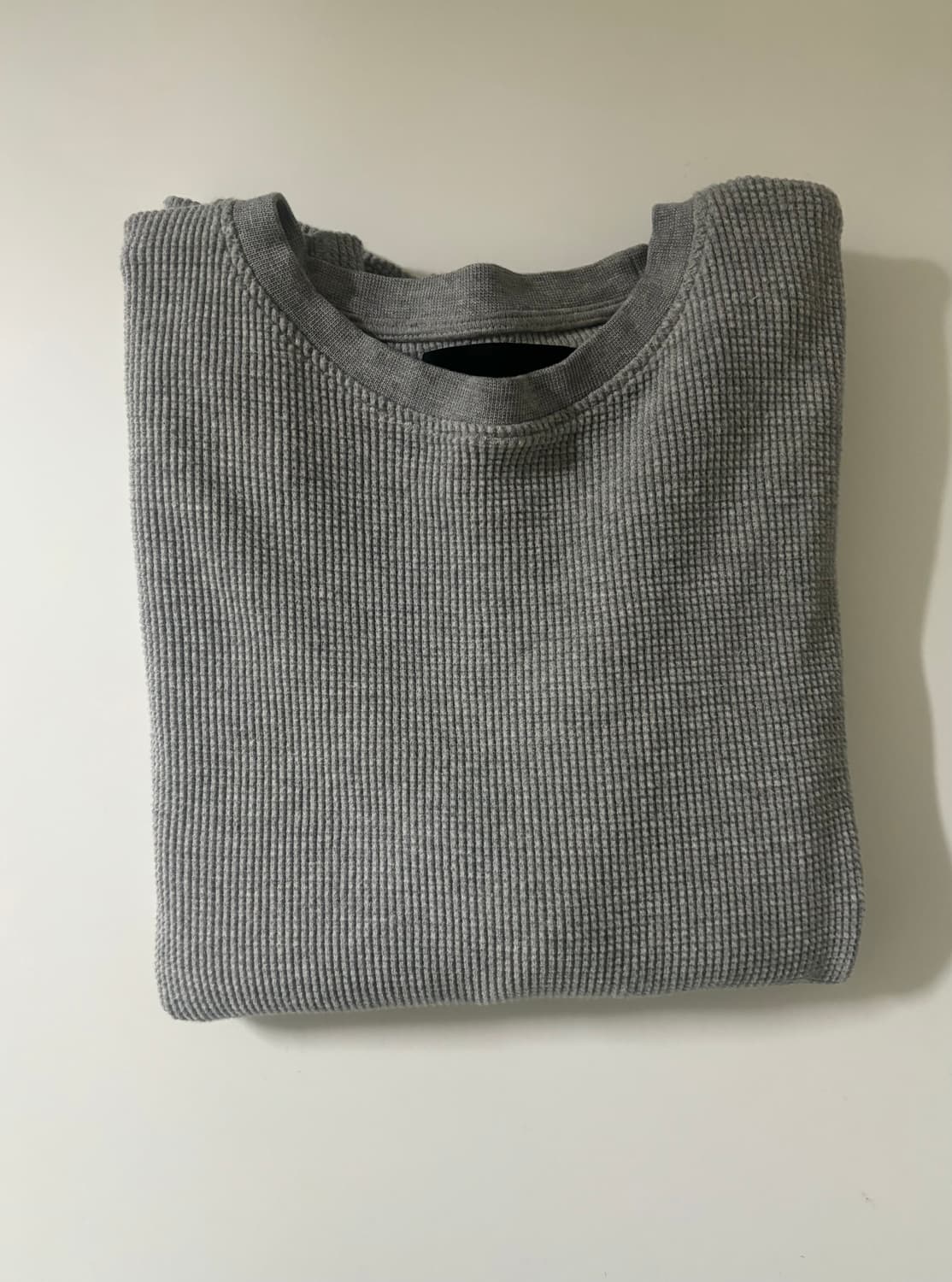 HTAE 90s Thermal Soft Heather Grey Shirt 상품이미지5