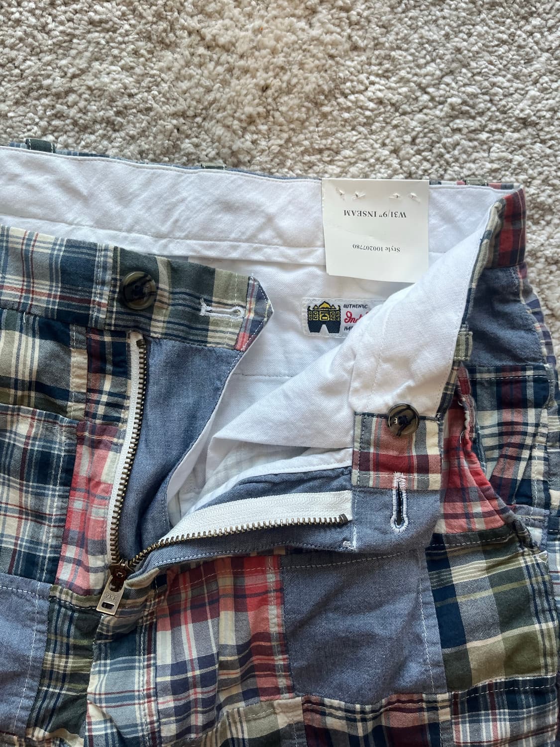 브룩스브라더스 마드라스 쇼츠 반바지 31 새상품 상품이미지2