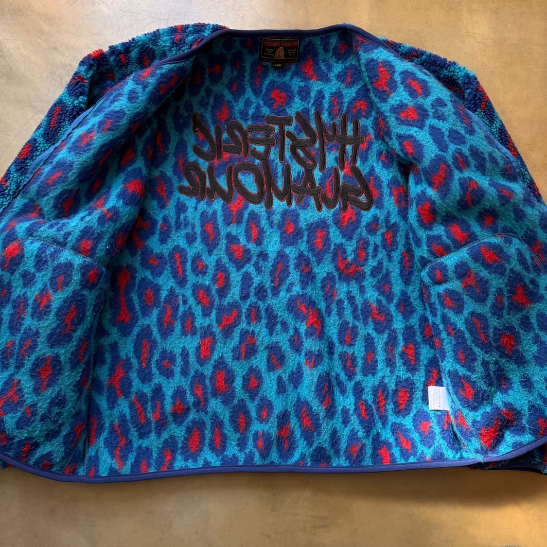 히스테릭 글래머 플리스 레오파드 가디건 자켓 상품이미지2