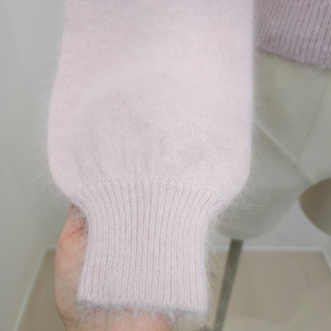 앙고라 소프트핑크 터틀넥 니트 상품이미지6