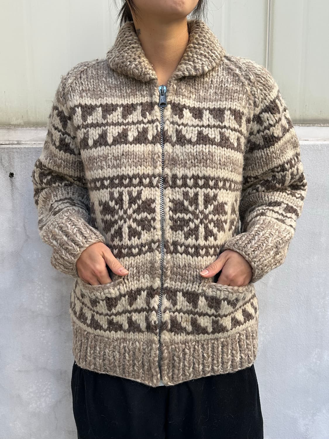 [코위찬] •Vintage Cowichan Wool Sweater 상품이미지1