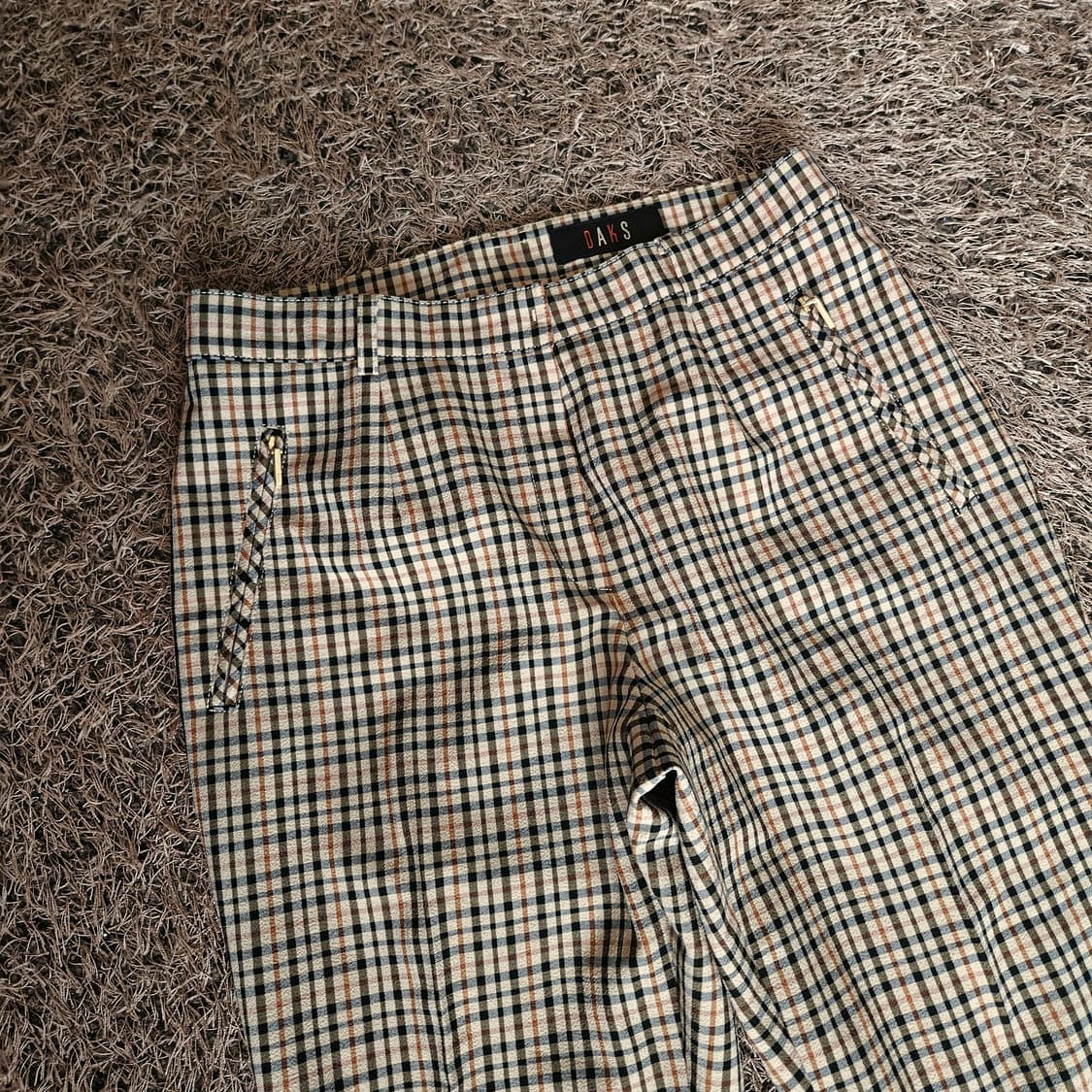 닥스(Daks) 빈티지 시그니쳐 체크 슬렉스 38size 상품이미지2