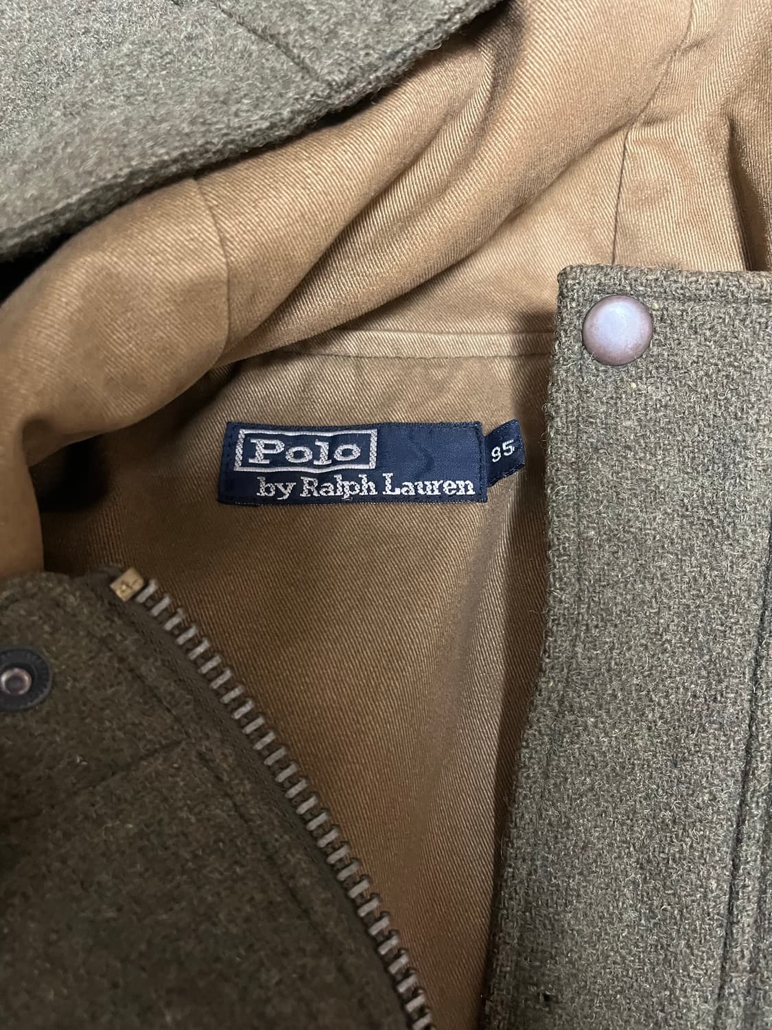 90s 폴로 랄프로렌 올리브 후드 자켓 상품이미지2