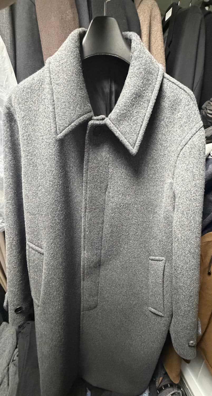 [3] 고낙 23fw 램스울 맥코트 차콜 그레이 상품이미지3