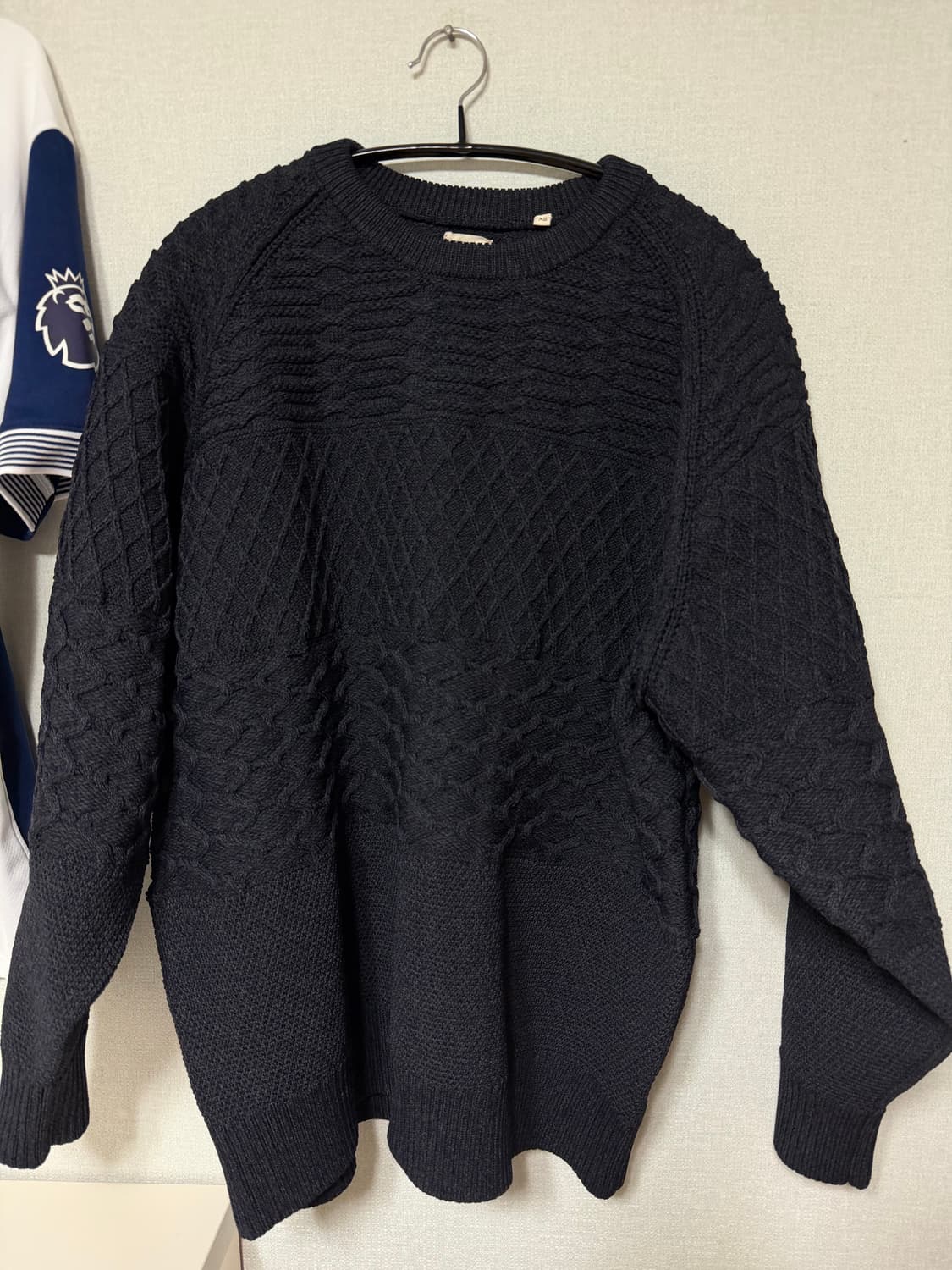 나나미카 크루넥 스웨터 네이비 xs 상품이미지1