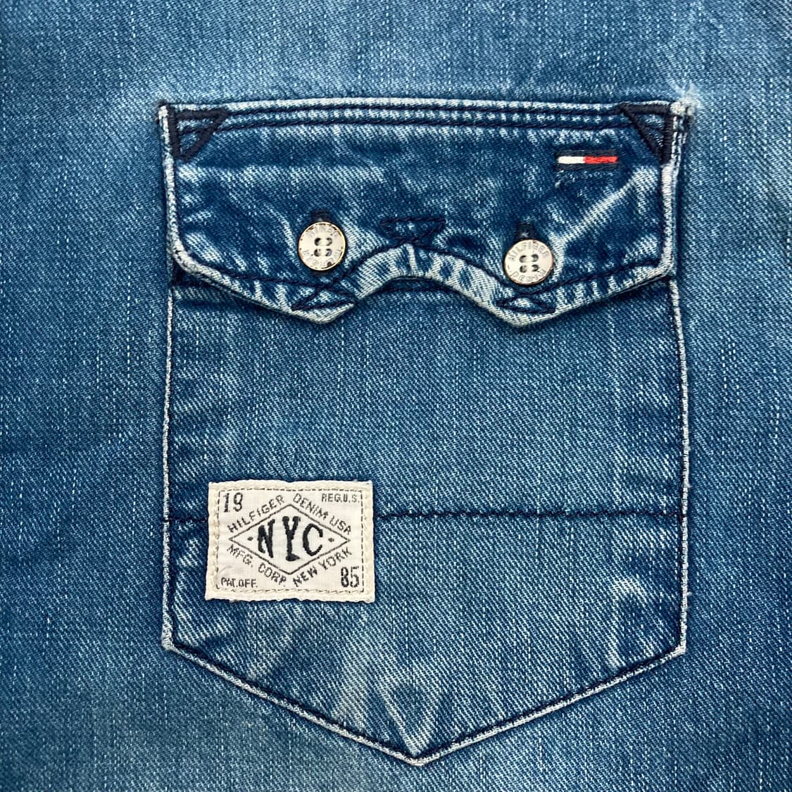 타미힐피거 데님 웨스턴 셔츠 상품이미지2