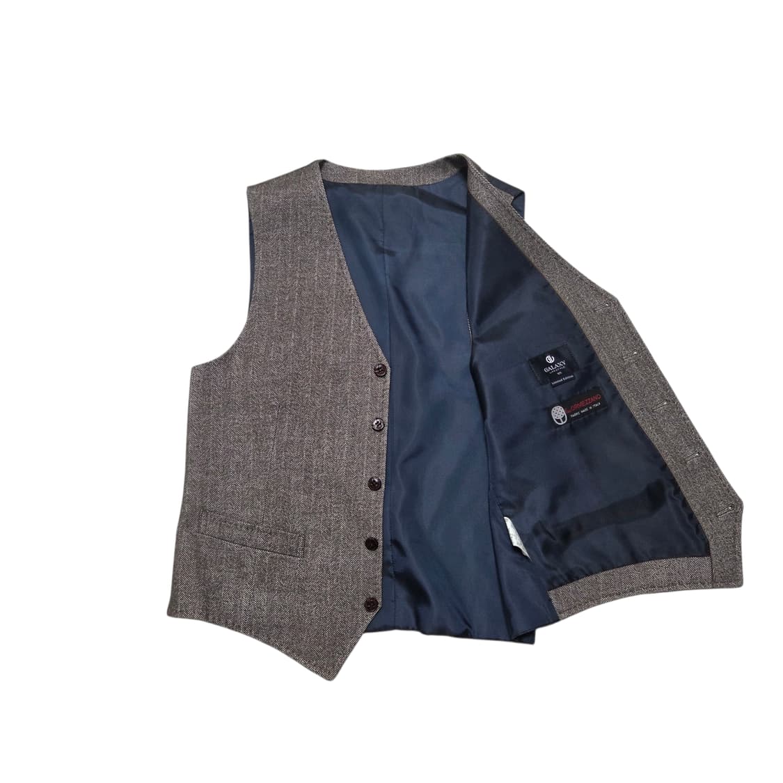 GALAXY (fabric ORMEZZANO) 갤럭시 빈티지 정장 조끼 상품이미지2