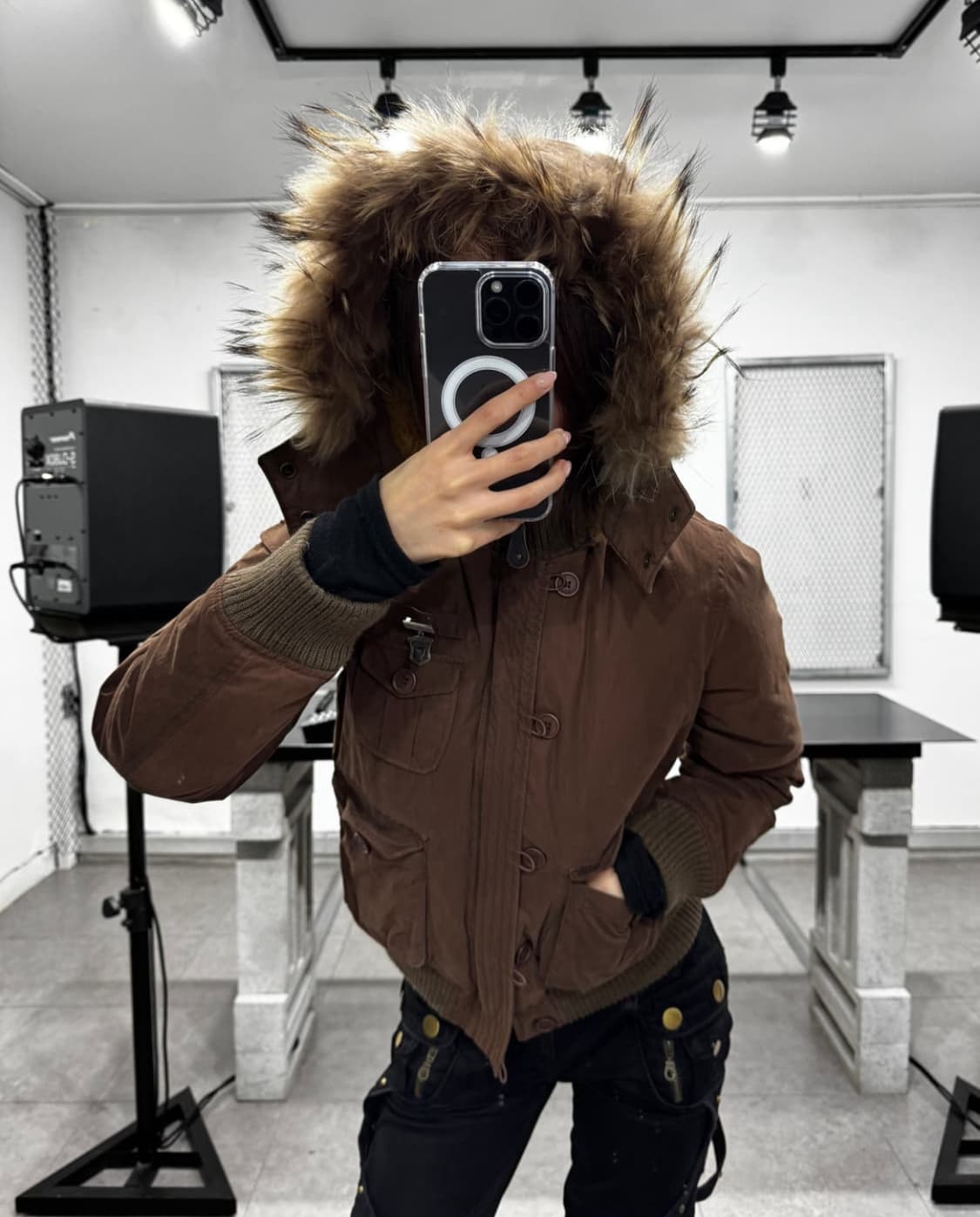 🤎 브라운 퍼 자켓 패딩 🤎 상품이미지1