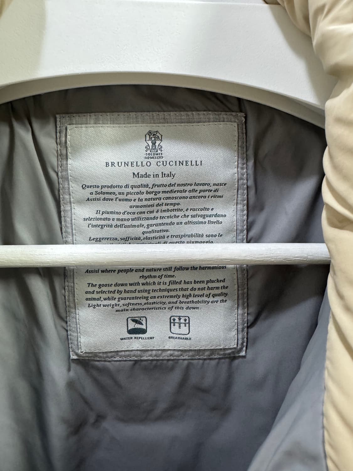 브루넬로 쿠치넬리 구스 패딩 새상품 M 상품이미지4