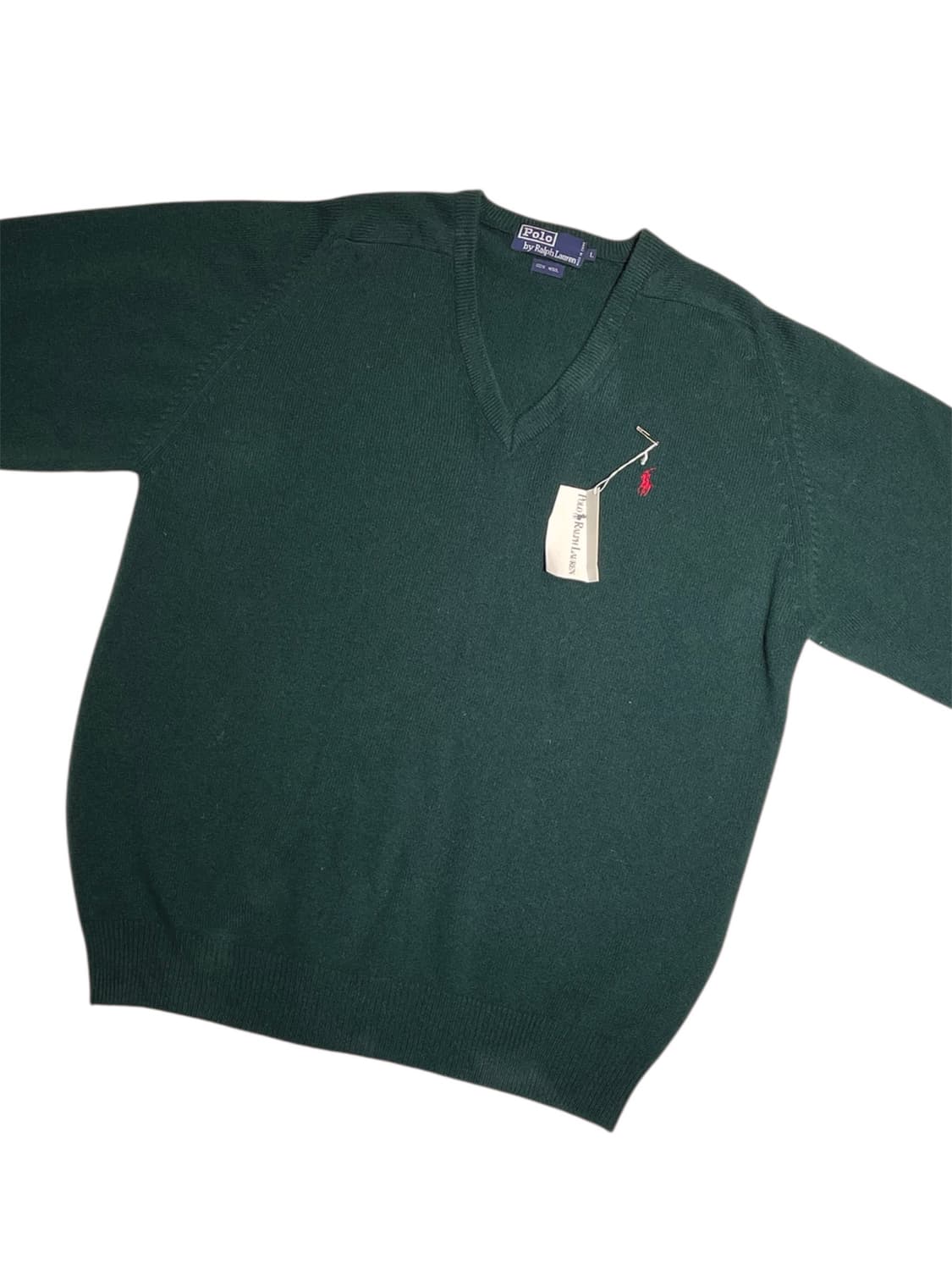 폴로 빨간자수로고 브이넥니트  상품이미지2