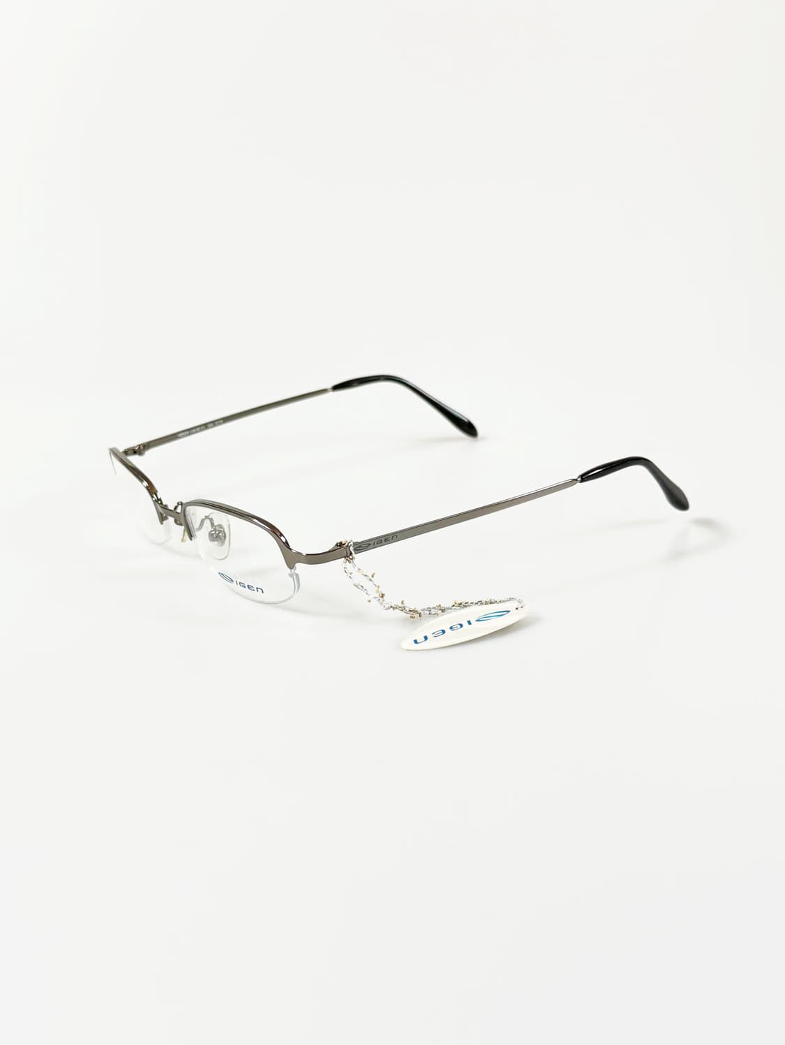 IGEN 반무테 스퀘어 건메탈 프레임 빈티지 안경 상품이미지3