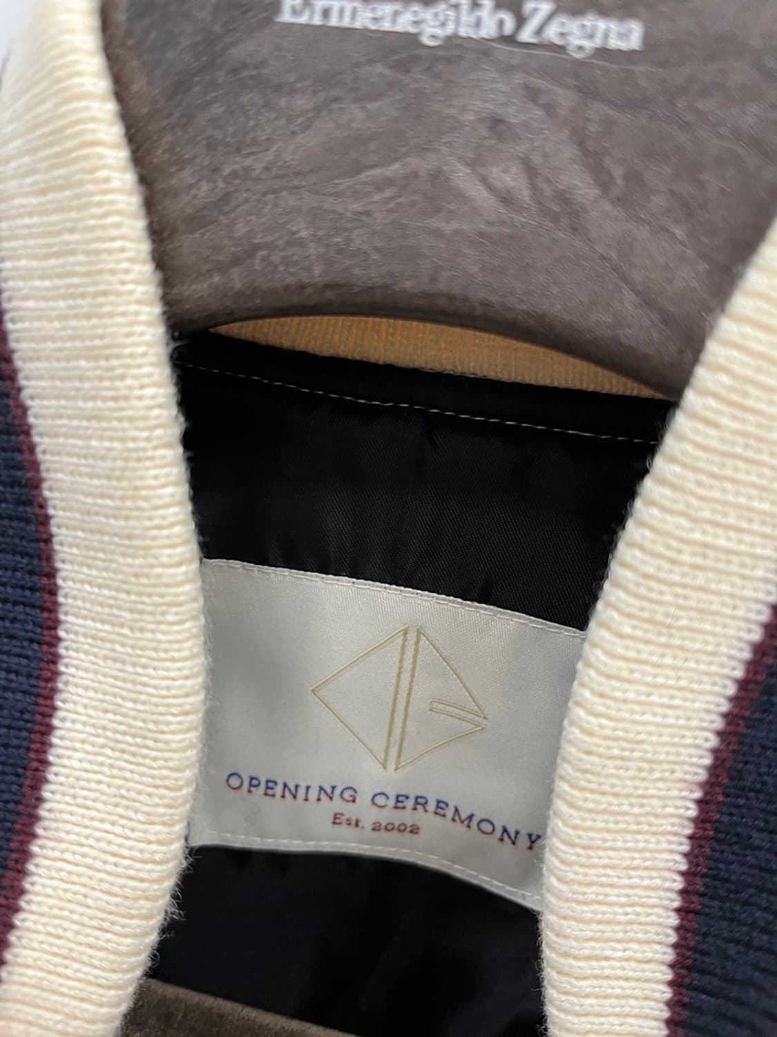 여) 오프닝세레모니 레더 바시티 자켓  상품이미지7