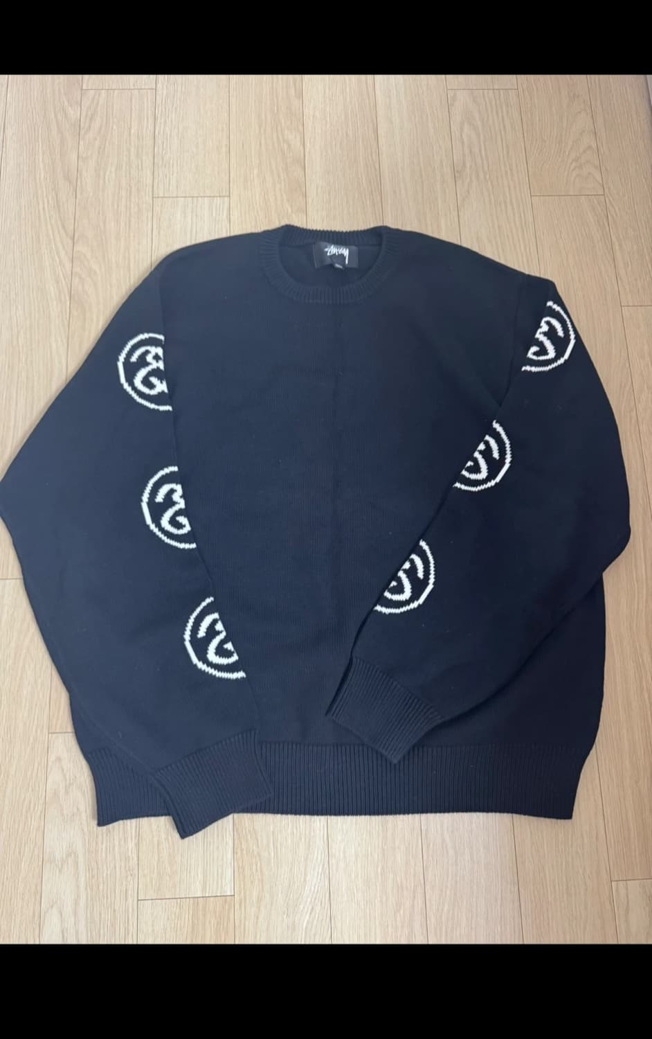 스투시 SS 링크 니트 블랙 XL 상품이미지1