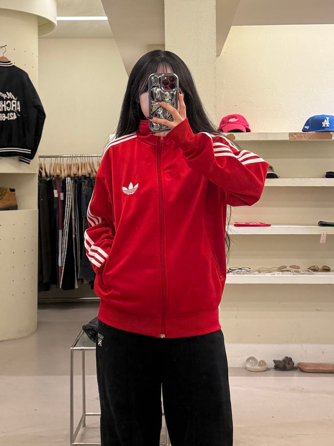 아디다스 파이어버드 트랙탑 레드 U1482 상품이미지1