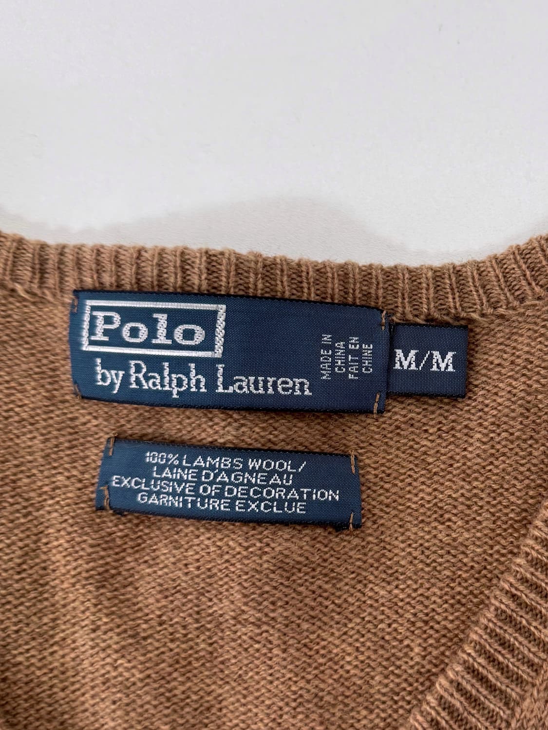 폴로 랄프로렌 루즈핏 브라운 버건디 포니 램스울 니트 상품이미지5