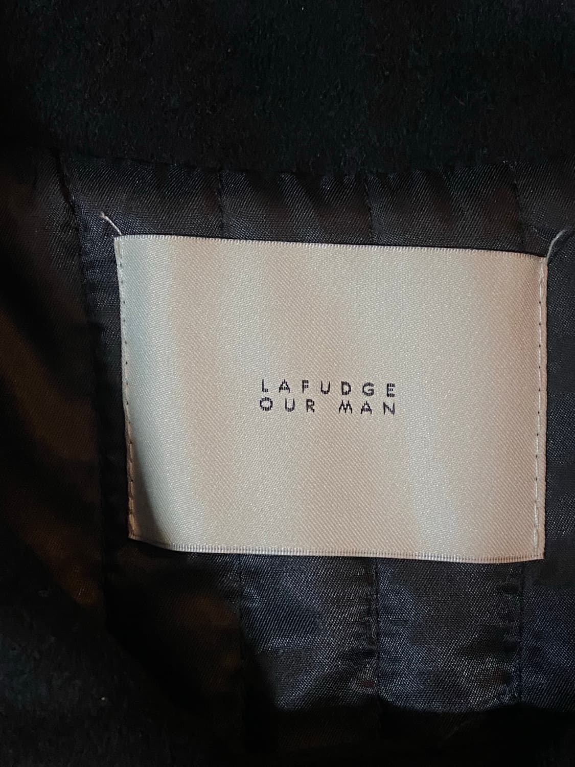 Lafudge Store - 라퍼지 아워 맨 블랙 울 코트 L 상품이미지4