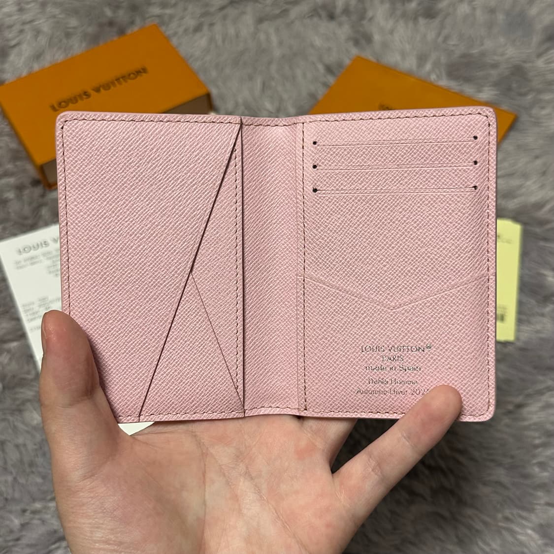 [풀구성] 루이비통 이클립스 파리 도쿄 오거나이저 카드지갑 핑크 상품이미지4