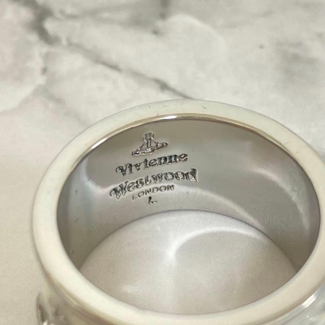 비비안웨스트우드 으카이브 화이트 원석링 반지(새상품) 상품이미지3