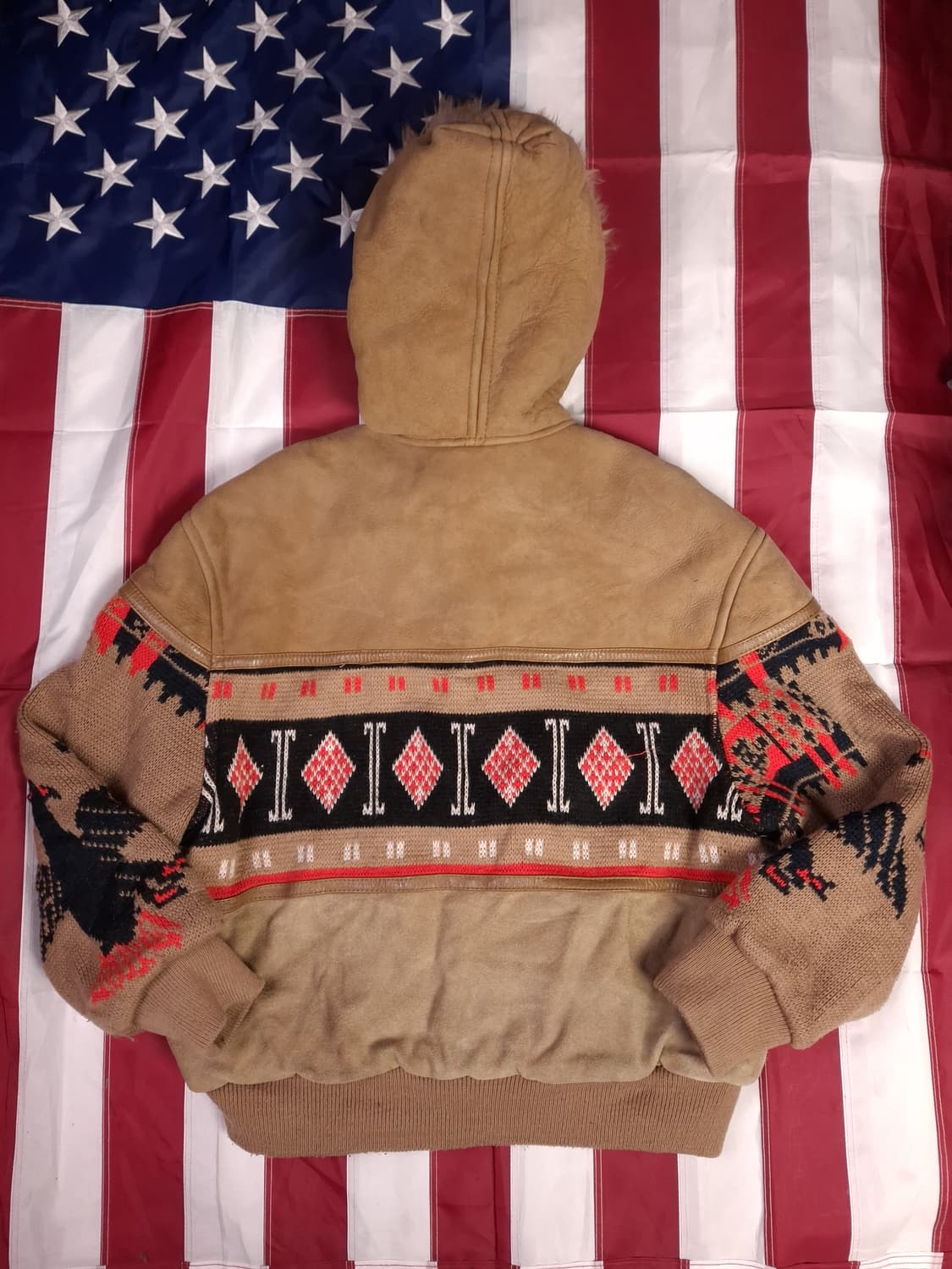 오리지날 90's 일본판 도그파이터 리얼 양털퍼 후드자켓 상품이미지8