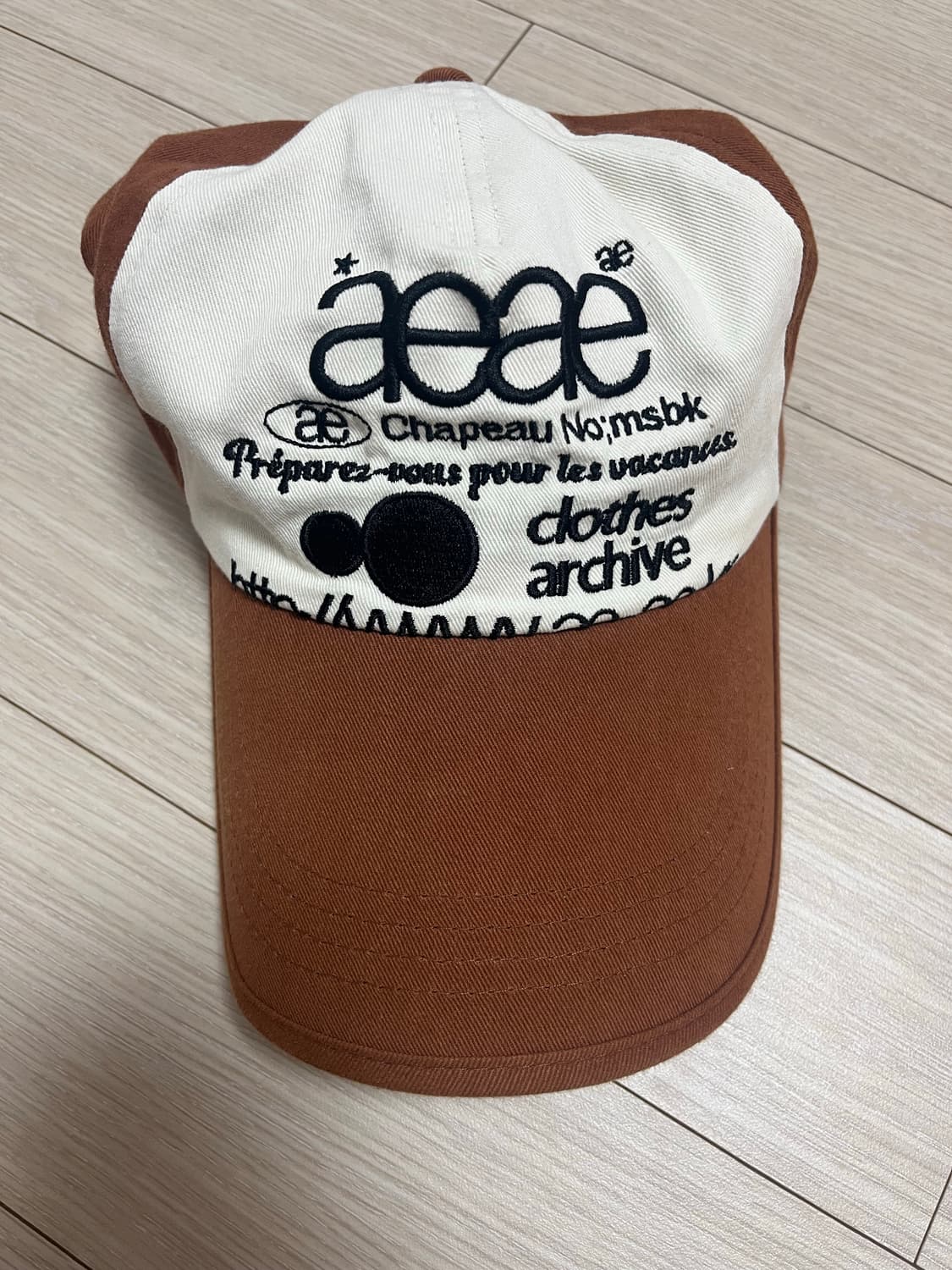 에이이에이이 aeae 볼캡 모자 브라운 상품이미지1