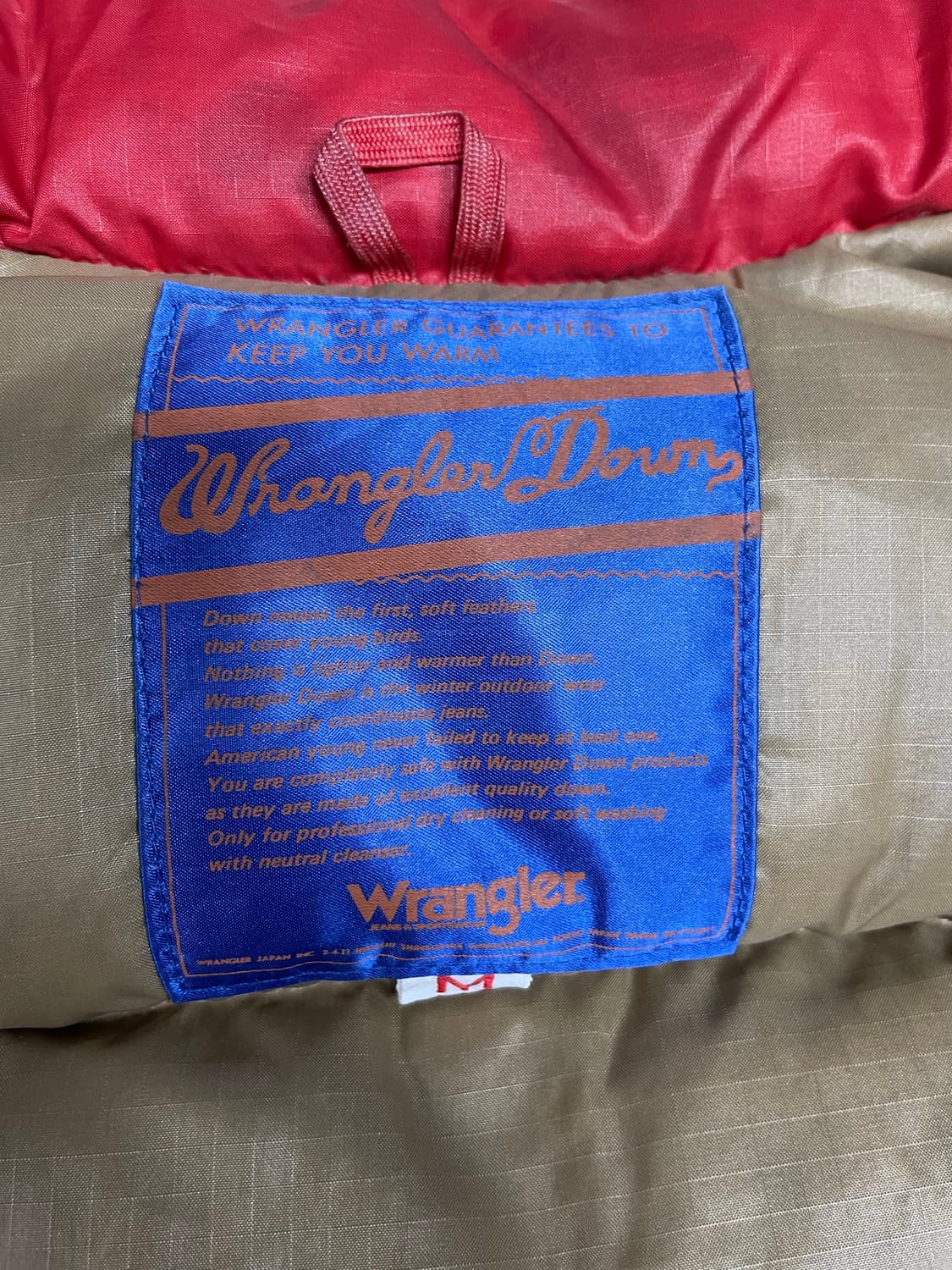 90s vtg Wrangler down 상품이미지7
